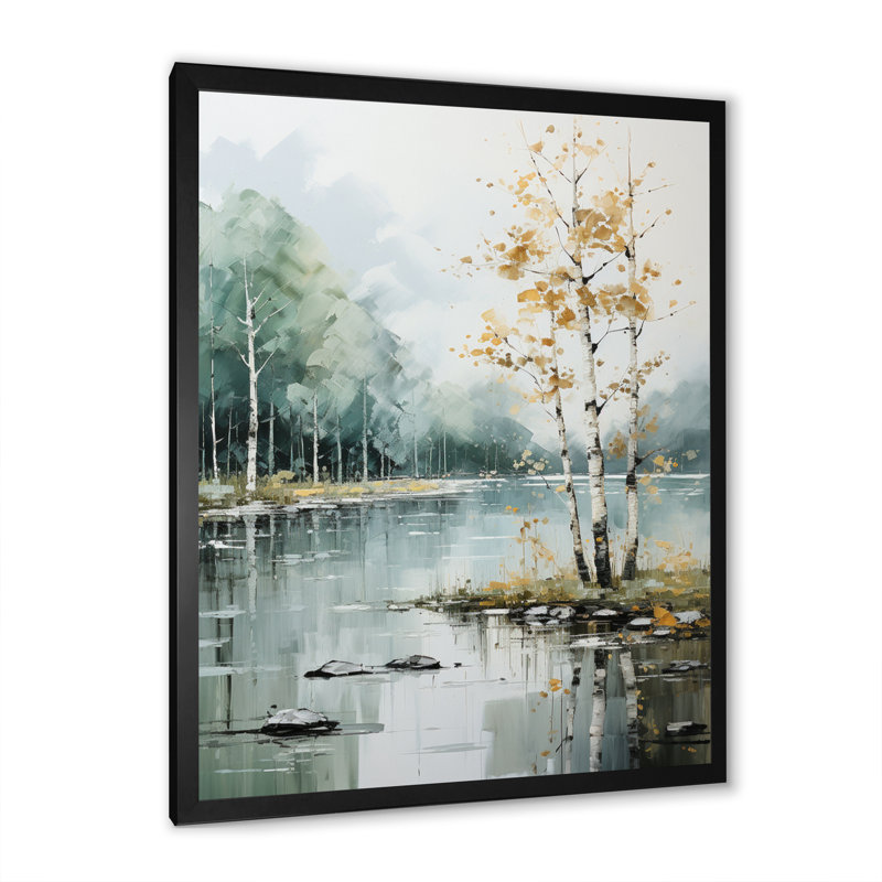 Bois de bouleau Warsama, élégance éthérée VI, Cadre photo noir, H 20 po x l 12 po x P 1 po