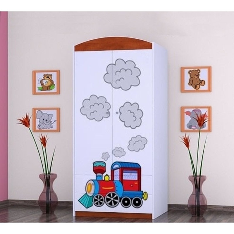 Christy 2 Door Wardrobe, Red