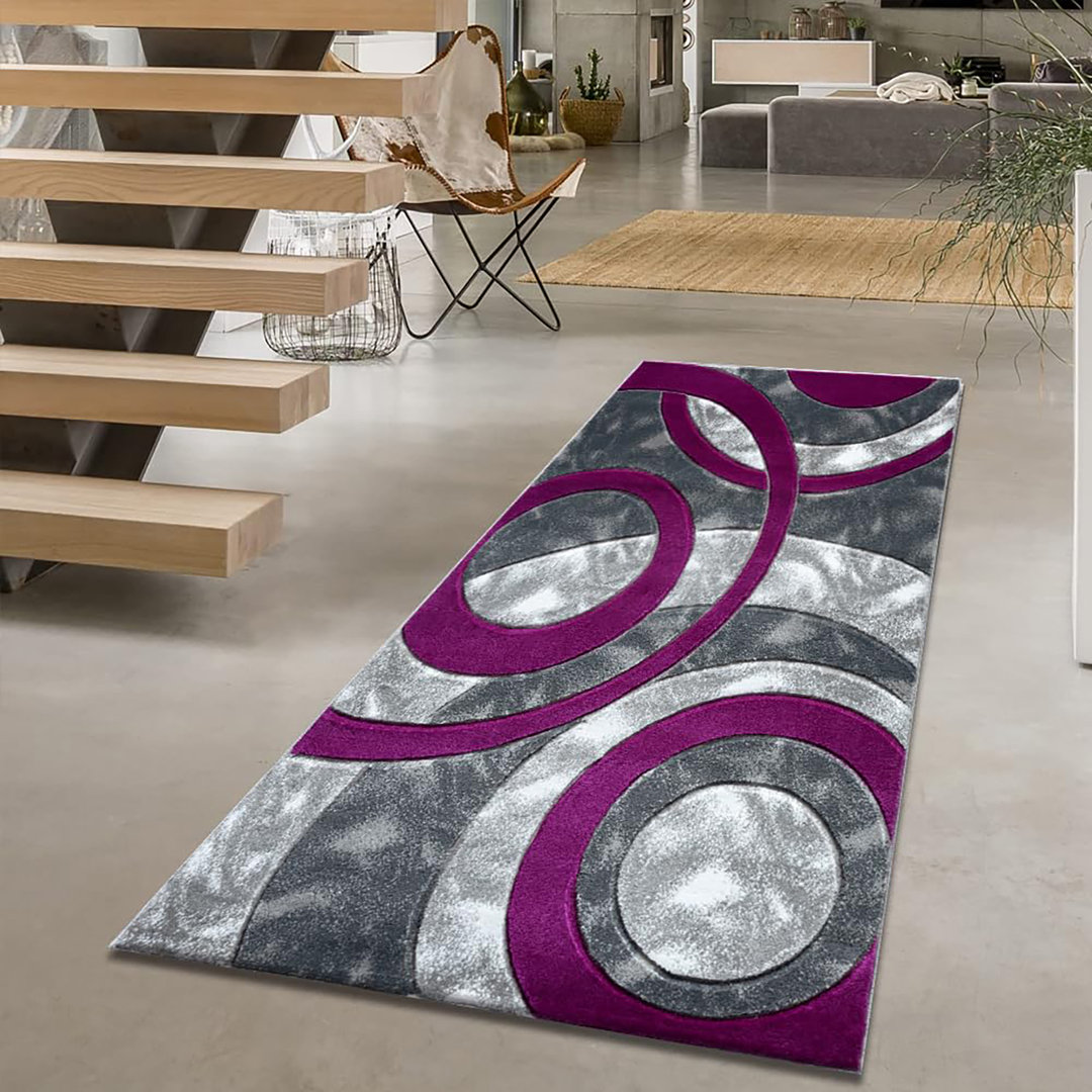 Geometric Shapes Flatweave 80cm X 150cm Area Rug