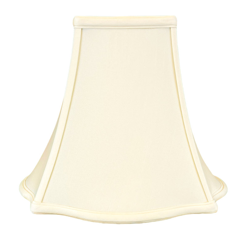 Abat-jour cloche en soie / shantung (Uno), Coquille d'oeuf, H 8,5 po x l 10 po x P 10 po