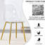 Chaise moderne et transparente, ergonomique avec des éléments en métal doré, polyvalente pour différents environnements et occasions Cadre doré ergonomique, idéale pour des espaces multiples-1915967450-1915967454