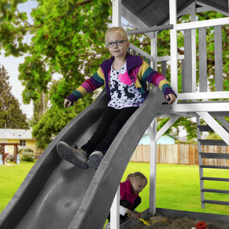 AXI Hemlock Swing Set with 1 Swing(s) , 1 Slide(s), Grey