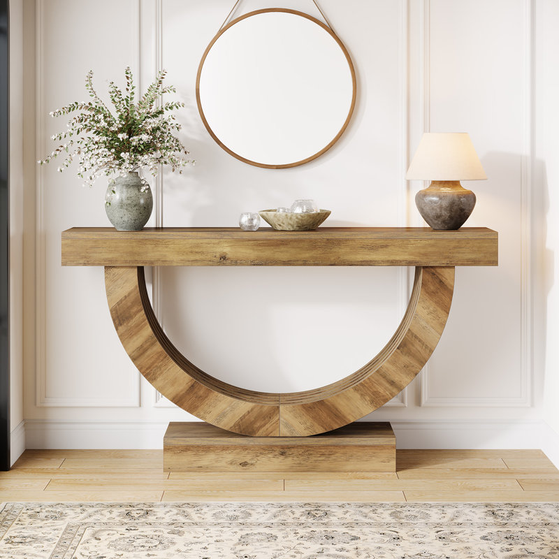Extra Long 59-Inch Farmhouse Console Table For Entryway
