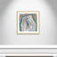 Agate moderne bleu sarcelle - peinture encadrée-60347034-60347044