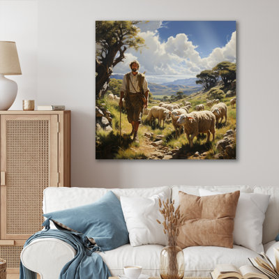 " The Shepherds Song " Mixed Media and Color Photography Print