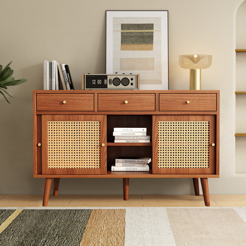 Alondo 120cm Sideboard, Natural Walnut