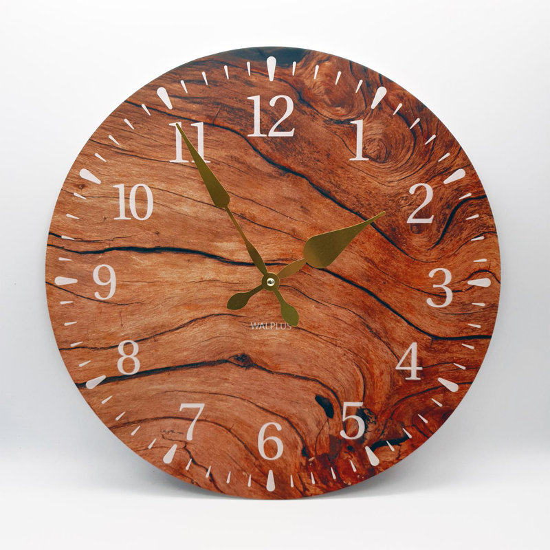 Horloge murale en panneau de fibres à densité moyenne, Petit