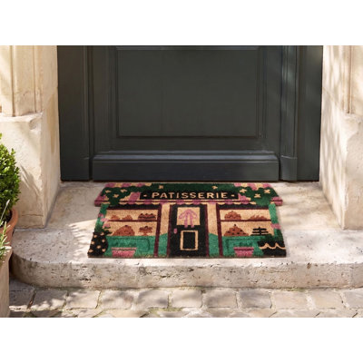 TERNATE Non-Slip Striped and Abstract Doormat