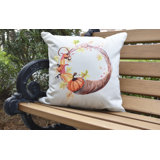 Harvest Indoor/Outdoor Reversible Throw Pillow