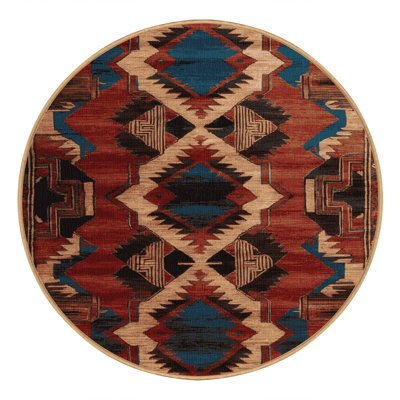 Machine Washable Art Deco Brown Area Rug