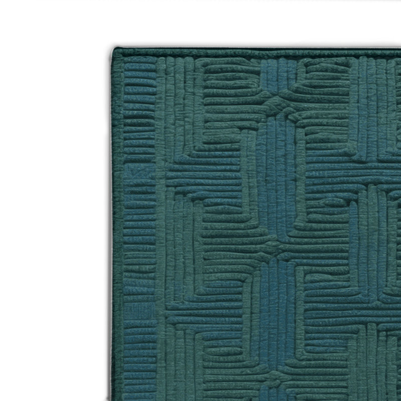 Tapis bleu intérieur et extérieur Trellis, Rectangle 4pi x 6 pi