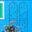 Ensemble de 2 treillis en métal antirouille Kristine, 86,7 po x 19,7 po, décoration de jardin pour l'extérieur, facile à assembler, décoration noire,