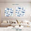 Ashelle abstrait poisson bleu-109113491
