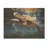 Tidal Tranquillity Oceanic Turtle II - Turtle Animal On Wood Print-1073272984