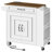 32.4" Kitchen Island with Power Outlets & Drop Leaf, Rolling Storage Cart with Drawer and Spice Rack-1908742735