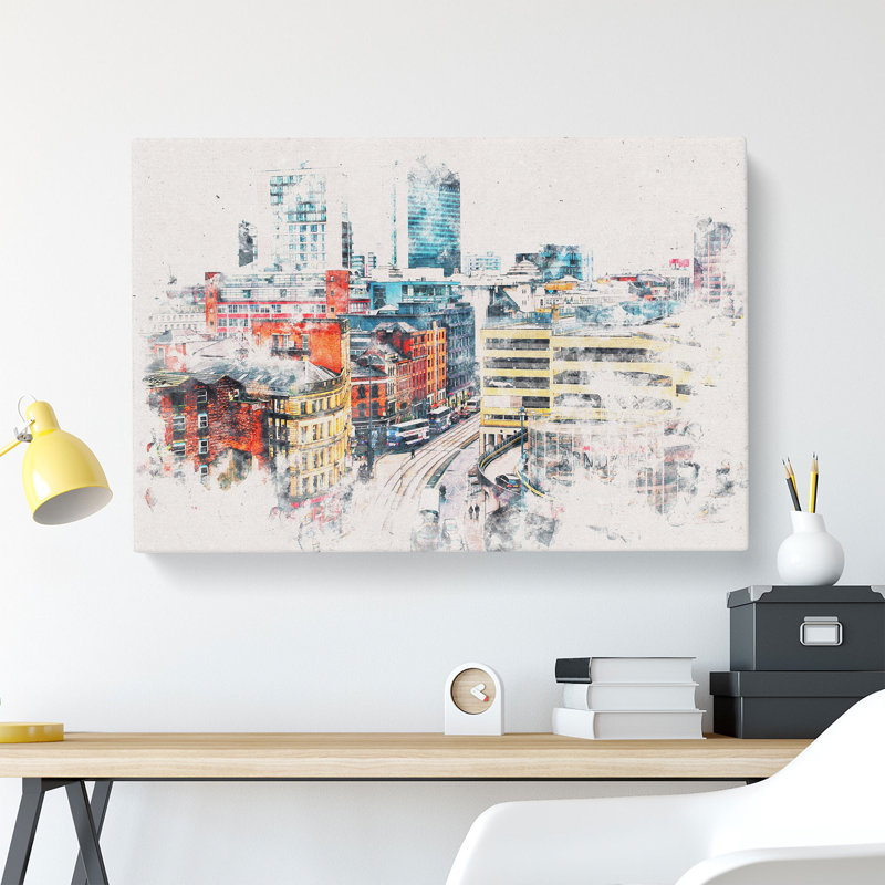 The Manchester Skyline - Wrapped Canvas, 40cm H x 60cm W x 3cm D