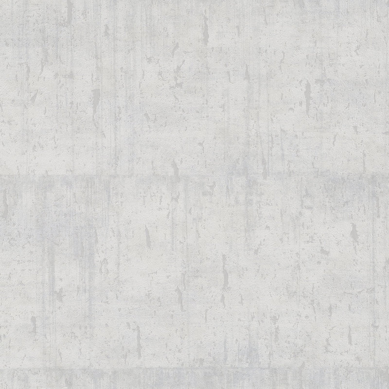 Jerez Metallic Aged Concrete Textured Wallpaper Roll 10.05m x 0.70m, White