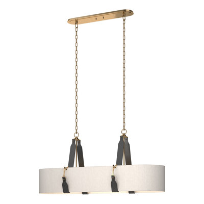 Luminaire suspendu linéaire à 4 lumières pour îlot de cuisine Saratoga