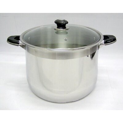 Prime Pecific 16-qt. Tri-Ply Clad Heavy Duty Gourmet Stock Pot with Lid -  Prime Pacific
