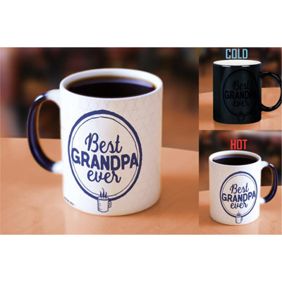 Verres à changement de chaleur Mahaffey Father Dad Best Grandpa Ever Morphing - 11 oz