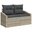 233.5cm Wide Patio Sofa with Cushions