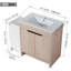 Meuble-lavabo autoportant de 42 po avec lavabo en céramique et armoires de rangement-1766340880-1766340883