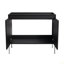 Meuble-lavabo sur pied 36 po, armoire de rangement avec portes à fermeture douce (ensemble KD) - sans le lavabo