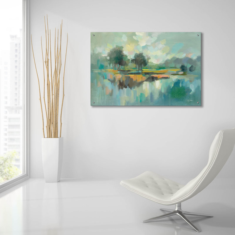  «Dreamland» par Silvia Vassileva, art mural en verre acrylique, 36 po x 24 po, H 24 po x l 36 po