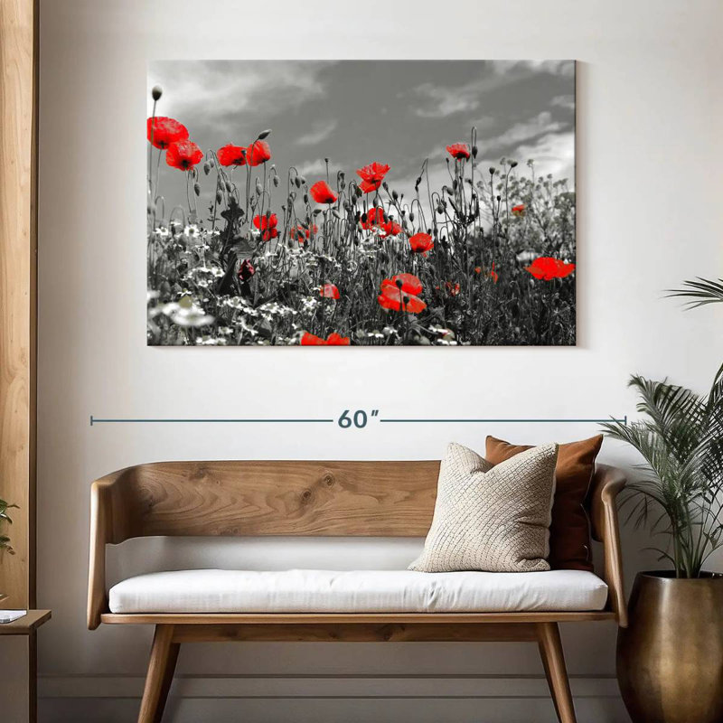 Harnek Poppy Field, 32" H x 48" W