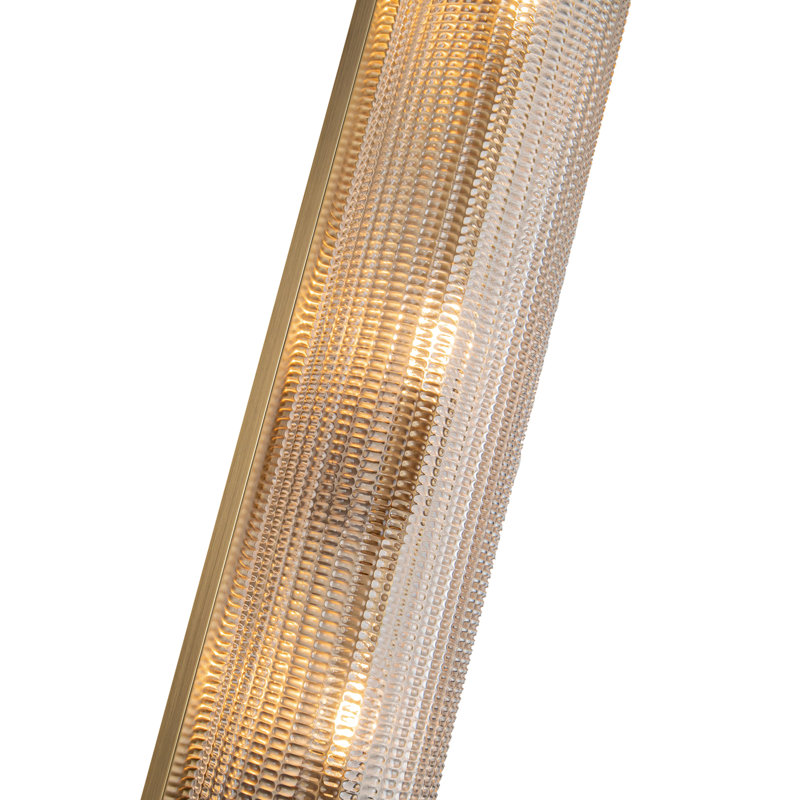 Willard 3 - Light Bath Sconce, Vintage Brass, Clear Prismatic