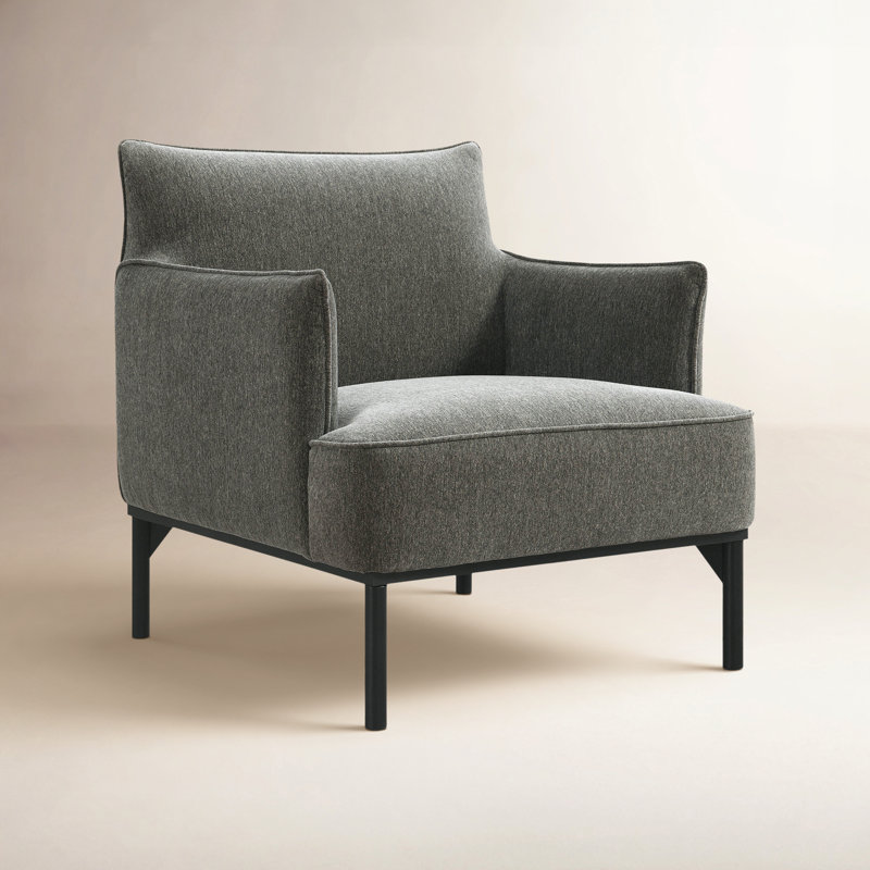 Gayton Fidelius 29.3'' Wide Armchair, Gray 100% Polyester