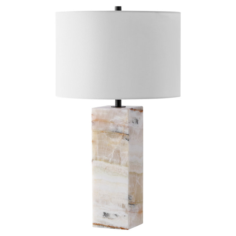 Aubray Table Lamp, Travertine
