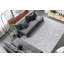 Tapis rectangulaire gris en polypropylène tissé à la machine Kaleson-952334310