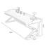 Bureau rectangulaire en bois massif brun clair-1810808669-1810808697