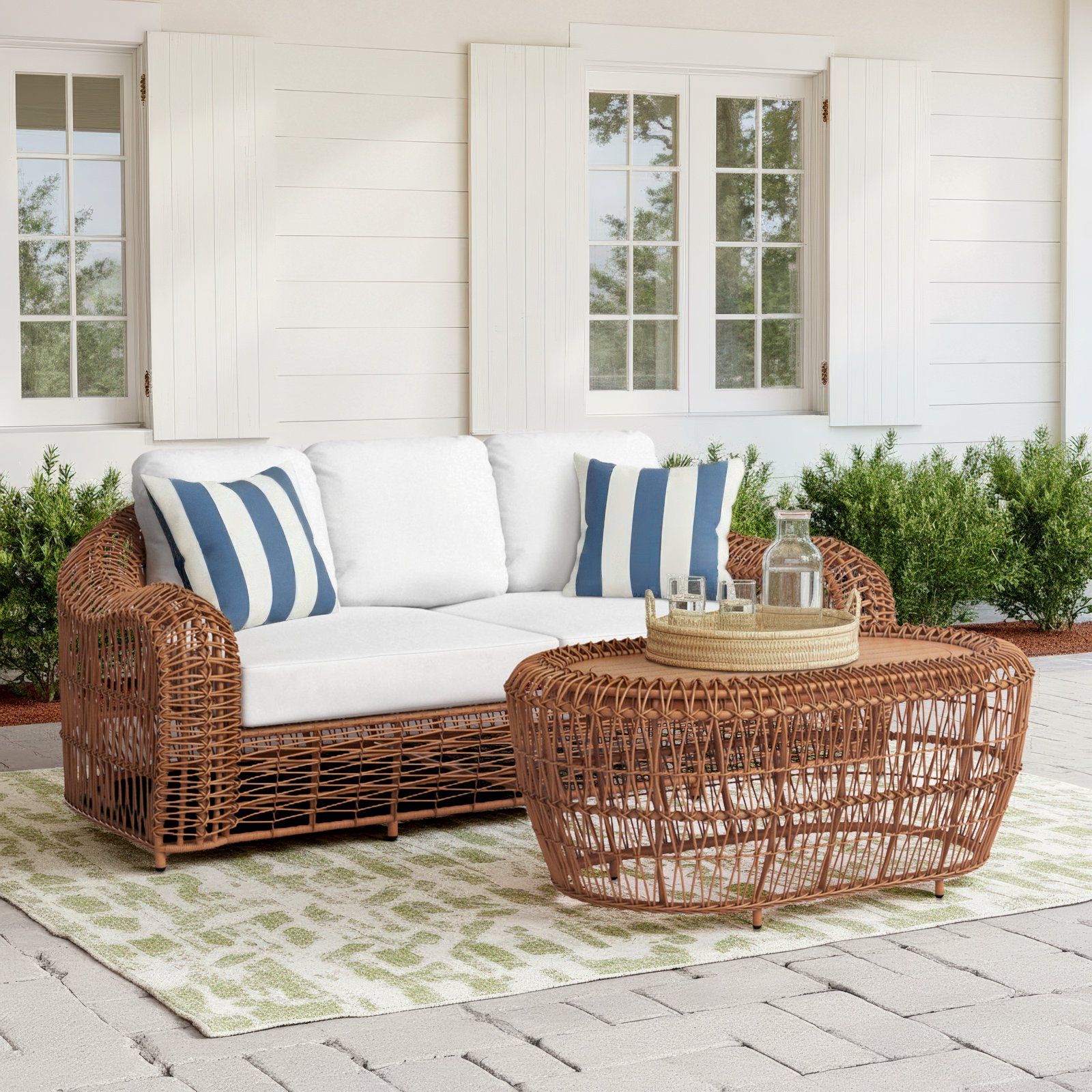 Alyshia 3-Person Patio Seating Group