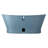 Kateryn 67" Cast Iron Soaking Freestanding Tub in Slate Blue with Included Overflow Drain-102795248