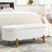 Modern Oval Upholstered Storage Bench