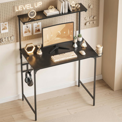 Metal Base Computer Desk