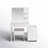 Calletano 44.3"Wide Makeup Vanity Set with Mirror Cabinet, Stool,5 Drawers-421445682