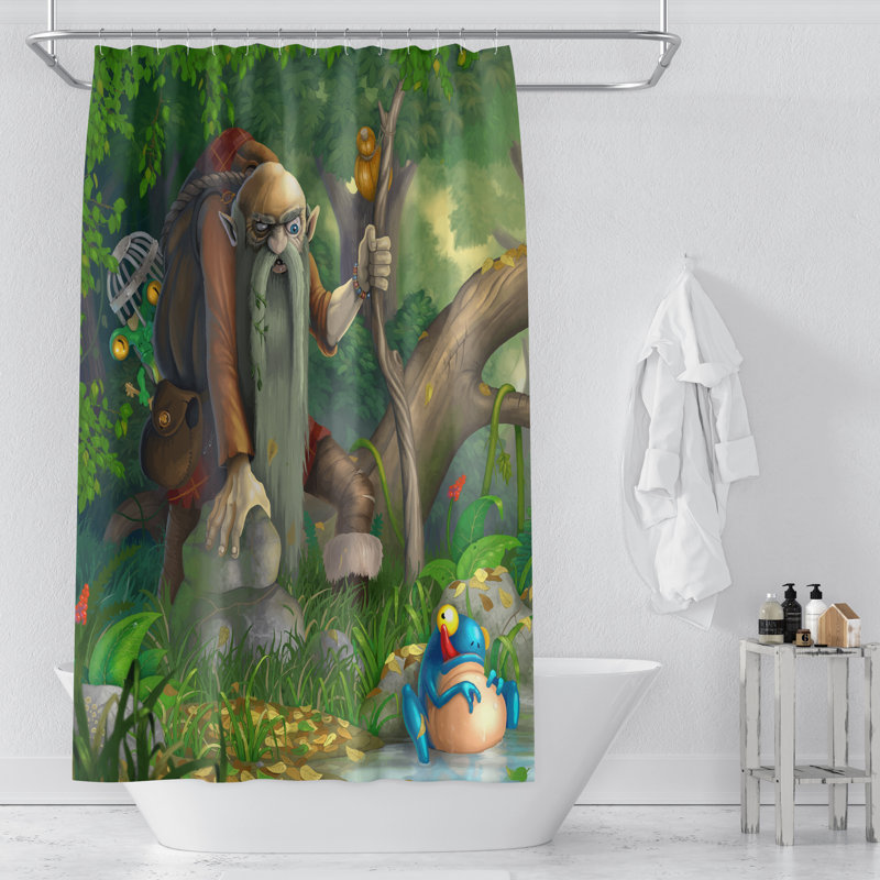 Rideau de douche + crochets, 72 po x 70 po