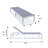 Marlin Modern Aluminum Outdoor Reclining Chaise Lounge - Weather-Resistant Sling Patio Chair for Poolside & Sunbathing-2070308403-2070308409