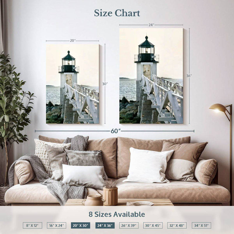 Lighthouse views i Aletra, H 36 po x l 24 po