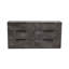 Ensemble de chambre à coucher 4 pièces Jadaliz - Modern Volcano Oxide Grey-371267281