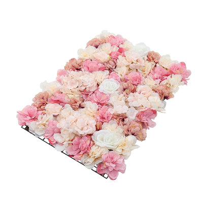 Artificial Rose Flower Backdrop Wall Panel
