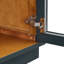 Grande armoire de rangement à 4 portes avec portes en verre, armoire arquée avec tablettes réglables-129434486