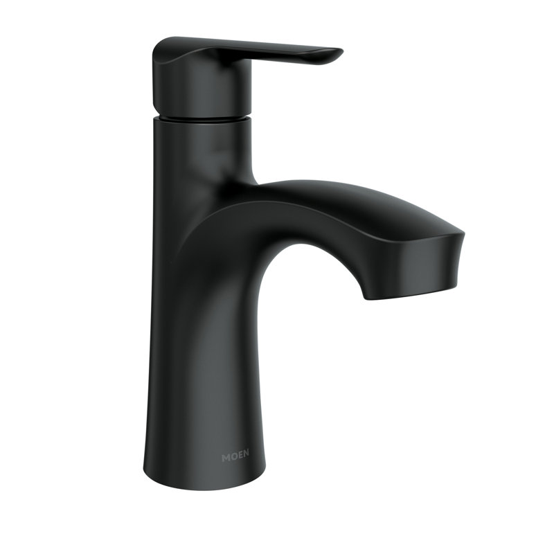 Robinet pour salle de bain à poignée simple Findlay, Noir mat