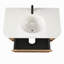 Meuble-lavabo mural 36 po avec lavabo en marbre artificiel Arcora-125847778