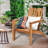 Garberville Acacia Outdoor Adirondack Chair-1810749690