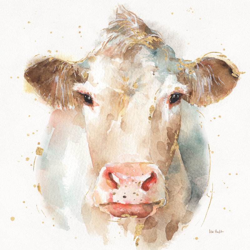 «Farm Friends II» par Lisa Audit - peinture sur toile tendue, H 36 po x l 36 po
