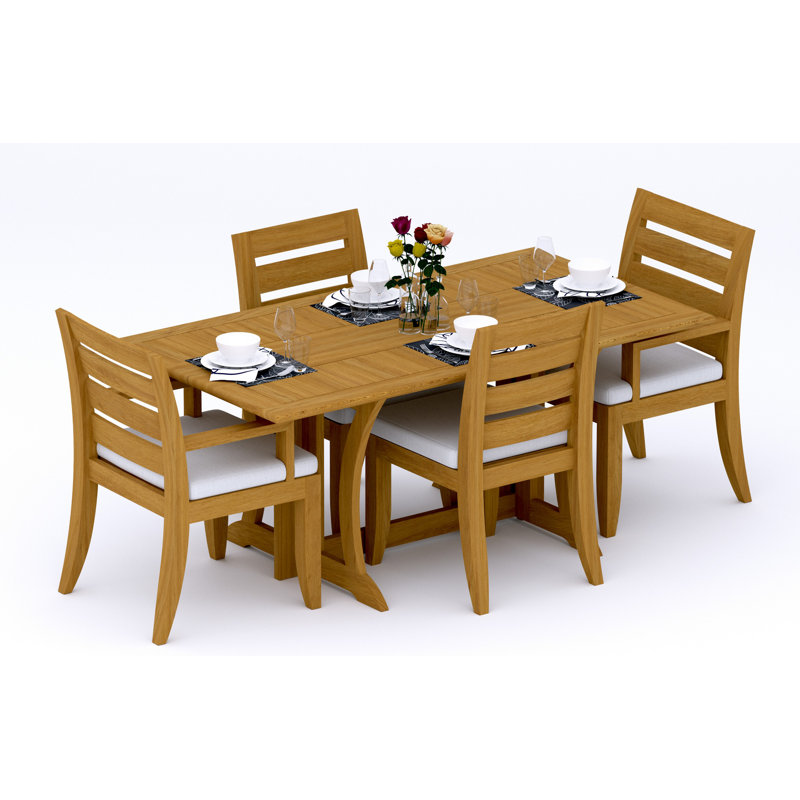 Atnas Outdoor - Piece Teak Dining Set, 4